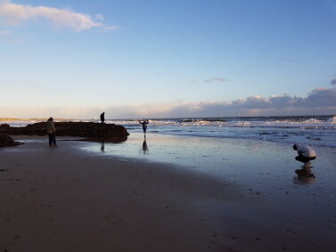 Beach at sunset